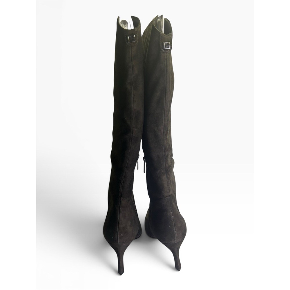 GUESS Palisa Green Suede Knee High Boots Size 8.5 M WC Pointed Toe NWB - Picture 8 of 8